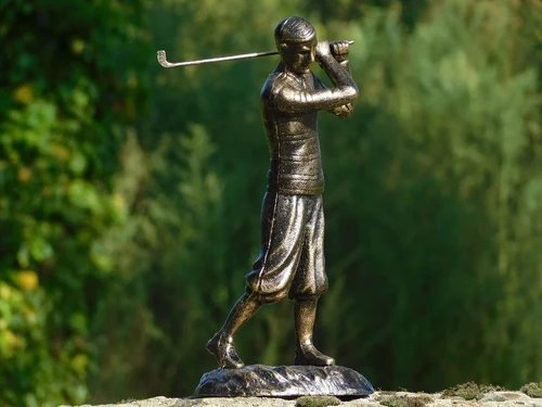 Statue of a Golfer - Full Cast Iron