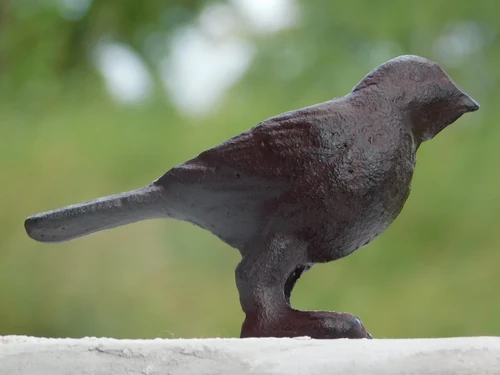 Statue Bird - Cast iron - Hand cast