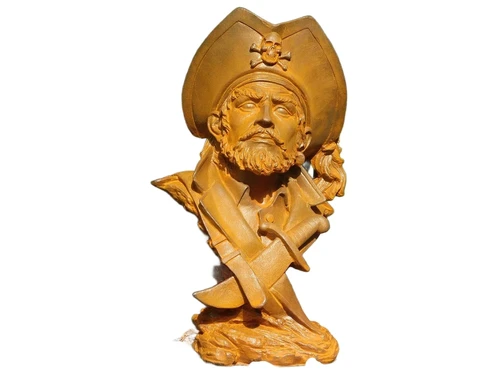 Special statue of a Pirate, cast iron, very detailed!