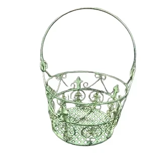 Flower basket French Lily M - green