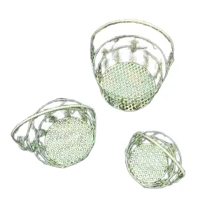Flower basket French Lily M - green