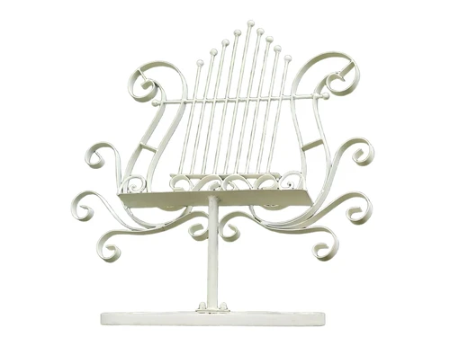 Boekenstandaard Old White - 56 cm - Metaal