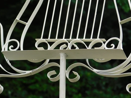 Boekenstandaard Old White - 56 cm - Metaal
