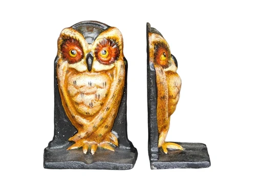 Bookends Owl - set of 2 - cast iron