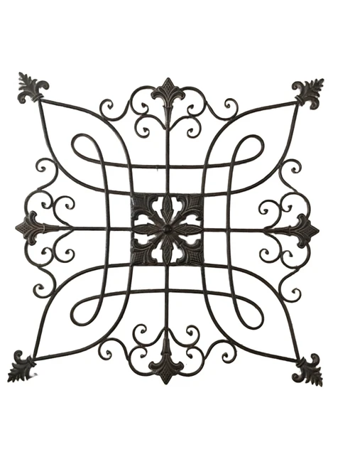 Decorative Wall Ornament - Metal - Brown