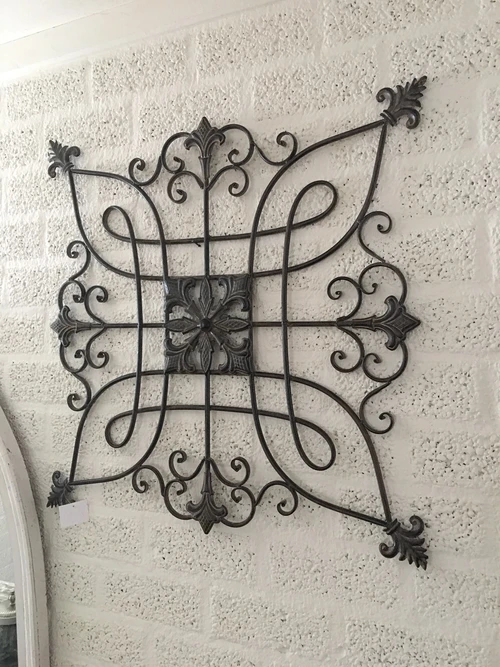 Decorative Wall Ornament - Metal - Brown