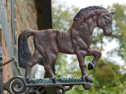 Deurbel Paard - 40 cm - Gietijzer