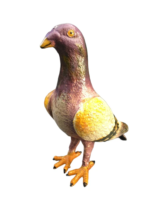 Sculpture of a Pigeon – Cast Iron – Coloured