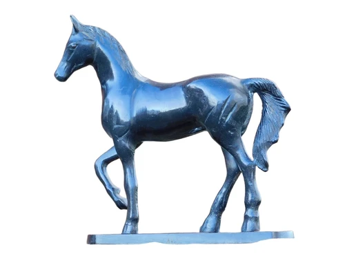 Eenmalig: Beeld Paard - Brons - Vintage