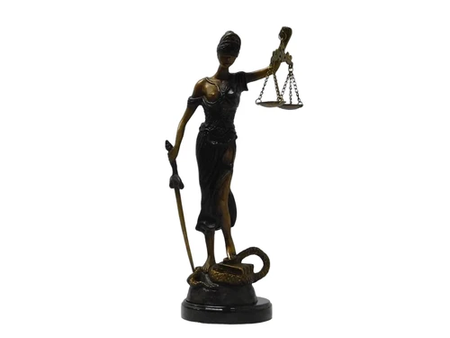 One-off: Statue of Lady Justice - 45 cm - Sculpture