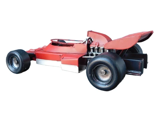 Metall-Modell eines Formel-1-Rennwagens – handgefertigt – Vintage – 33 cm