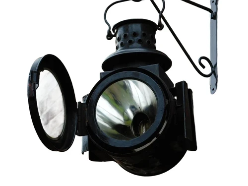Antique Osmeka - Railway light - Incl. pendant