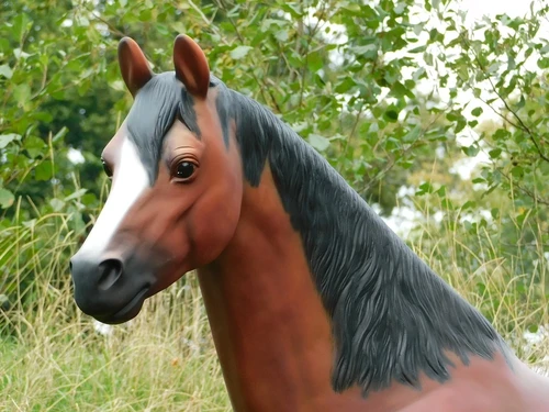 Horse Sculpture XXL - 190 x 220 cm - Polystone