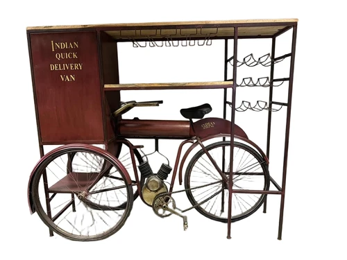 Special wine rack - Indian Quick Delivery Van - unique piece