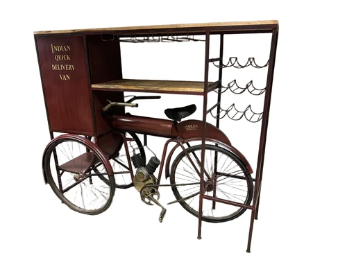Special wine rack - Indian Quick Delivery Van - unique piece