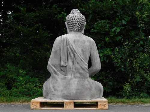 Buddha Statue XXL - 155 cm High | Solid Stone Garden Statue