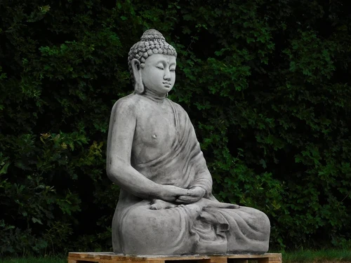 Buddha Statue XXL - 155 cm High | Solid Stone Garden Statue