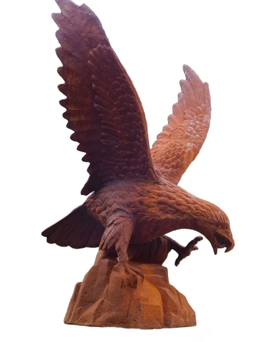 Einmalig: Adler XL – 113 cm – Gusseisen – Gartenfigur, KOMMT NOVEMBER 2026 WIEDER REIN!!!