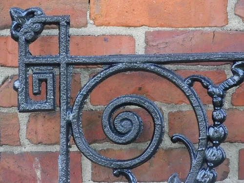 Einmalig: Zaun - Fensterbank - Gusseisen - Schwarz