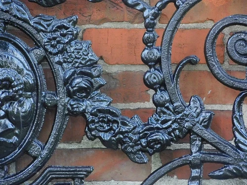 Einmalig: Zaun - Fensterbank - Gusseisen - Schwarz