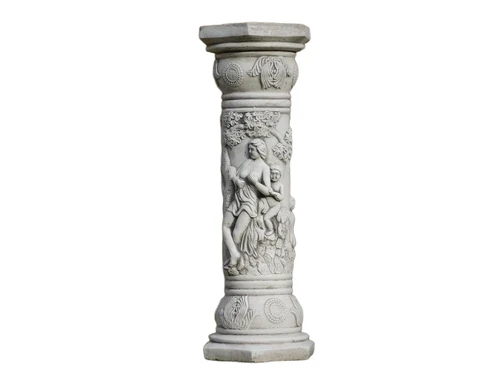 Exclusive Stone Pedestal - Round - 80 cm - Highly Detailed