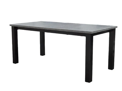 Exclusive garden table - granite with steel frame
