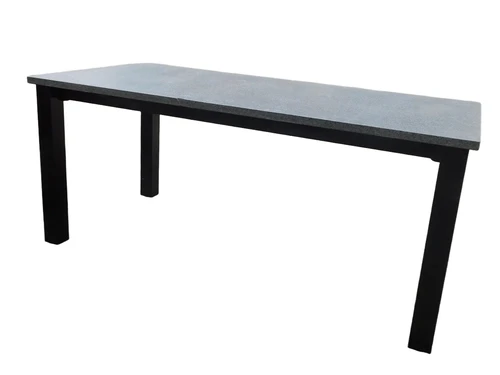 Exclusive garden table - granite with steel frame