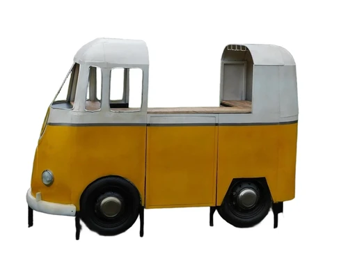 Unique Retro Bus Bar – Large Bar Unit with Wine Rack and Storage Space