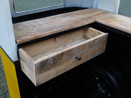 Unique Retro Bus Bar – Large Bar Unit with Wine Rack and Storage Space