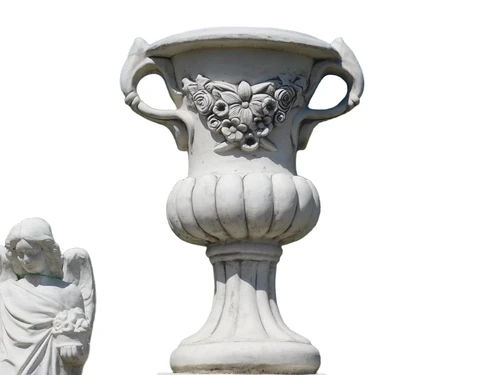 Impressive Garden Vase with Ears - Flower pot - Stone - Garden decoration