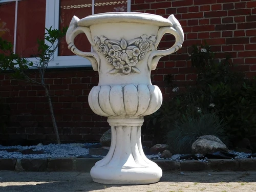 Impressive Garden Vase with Ears - Flower pot - Stone - Garden decoration