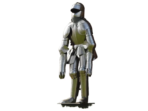 Knight Armour on stand vintage - metal - 190 cm