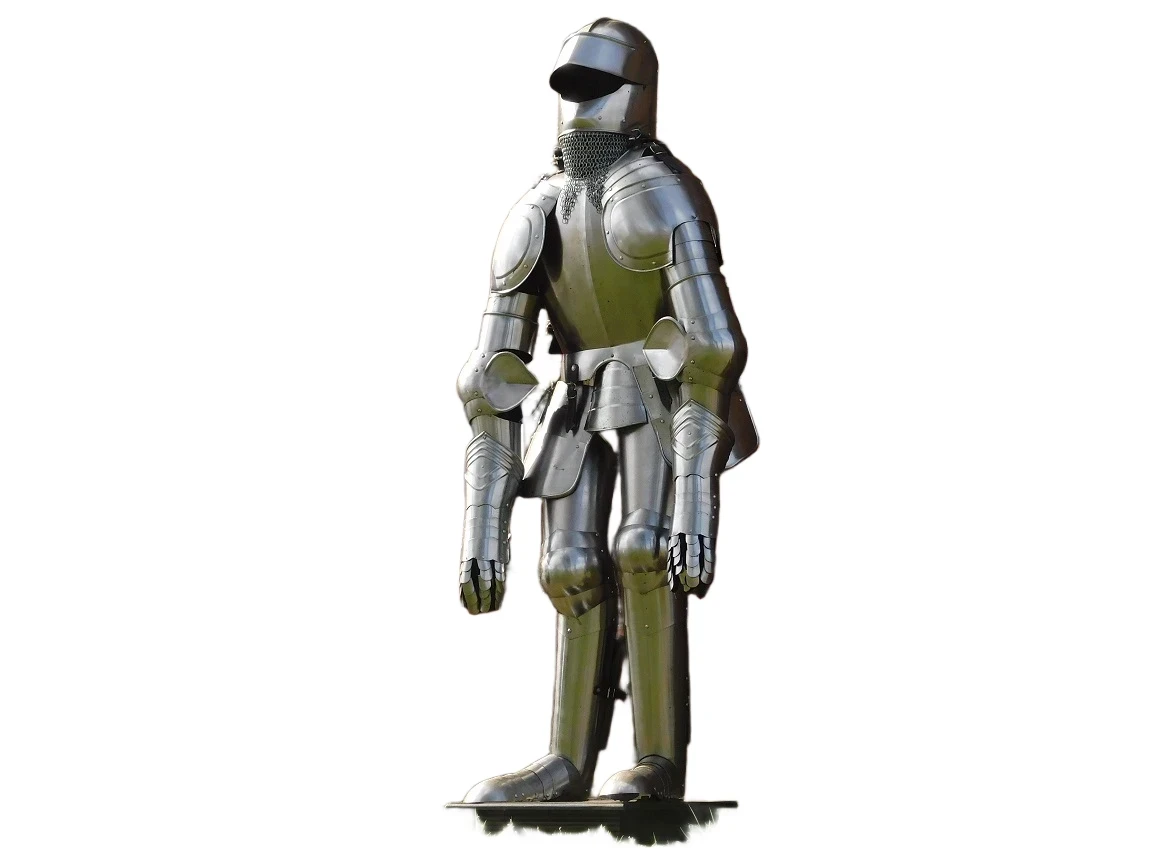 Knight Armour on stand vintage - metal - 190 cm