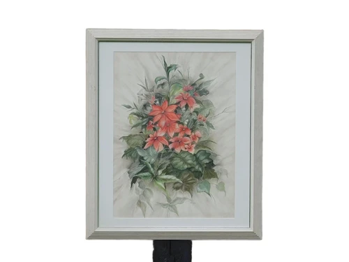 Painting ''Flowers'' - Watercolour - Signed by Dianne