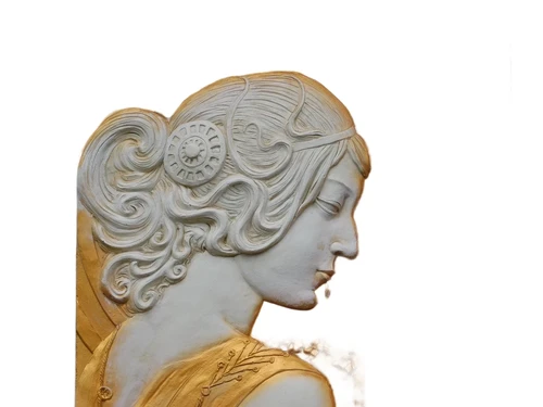 Satz von 2 Wandtellern - Jugendstil - MGO - Wandschmuck
