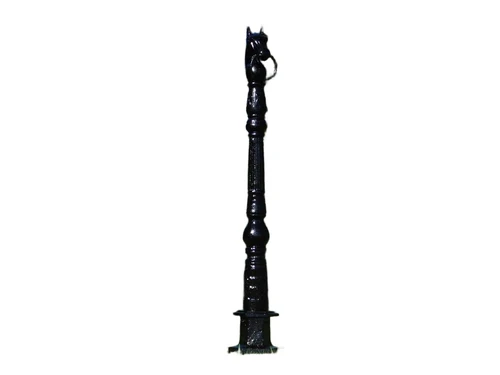 Stand post with horse head - black - cast iron, Last one!