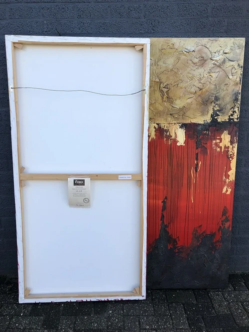 Tweeluik XXL schilderij made by Rob Hoogland.