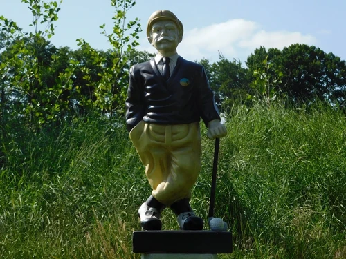 Vintage statue Golfer - 75 cm - Terracotta - one-off delivery!