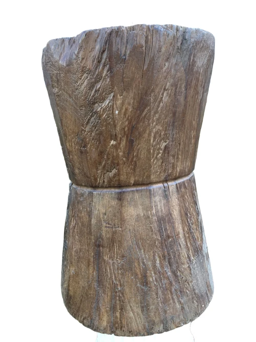 Wooden Indian mortar