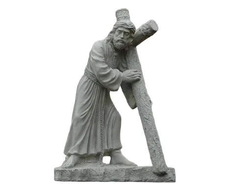Beeld Jezus met Kruis XL - 70 cm - Polystone
