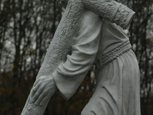 Beeld Jezus met Kruis XL - 70 cm - Polystone