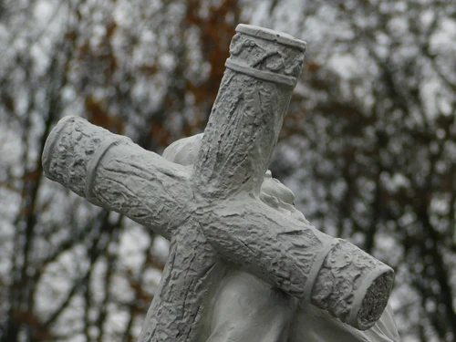 Beeld Jezus met Kruis XL - 70 cm - Polystone