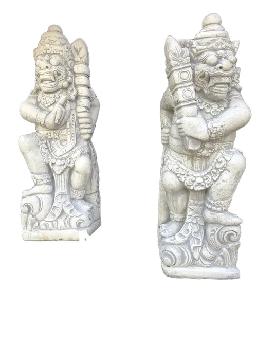 Set of Temple Guards-Gatekeepers, Balinese Warriors