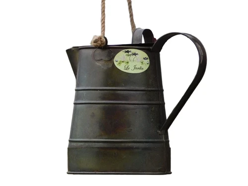Vintage Kanne „Le Jardin“ – 31 cm – Metall