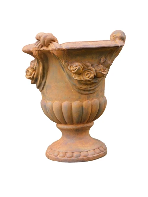 Sturdy flower pot - oxide - full stone