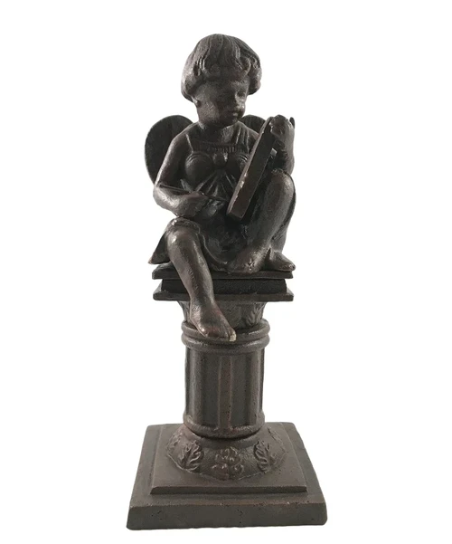 Statue of a Writing Angel – 34.5 cm – Cast iron