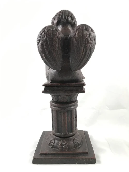 Statue of a Writing Angel – 34.5 cm – Cast iron