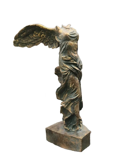 Beautiful statue of Nikè, made of polystone