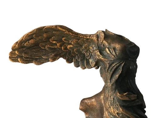 Beautiful statue of Nikè, made of polystone
