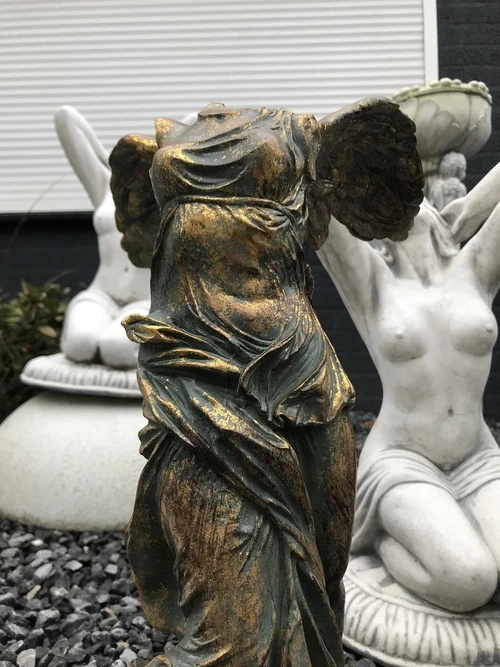 Beautiful statue of Nikè, made of polystone